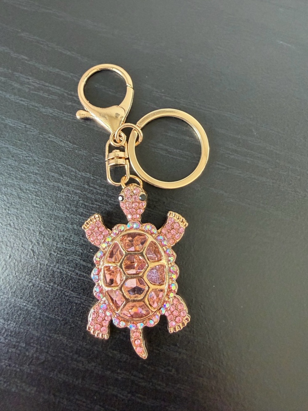 Pink Crystal Turtle Keychain/Bag charm Pendant - Picture 5 of 9